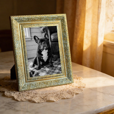 5" x 7" Antique Gold 1PC Picture Frame for Desk Decor