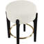 Tabouret de comptoir rembourré en tissu Maud-121555413