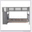 Stairway Twin-Over-Twin Bunk Bed With Three Drawers For Bedroom,
