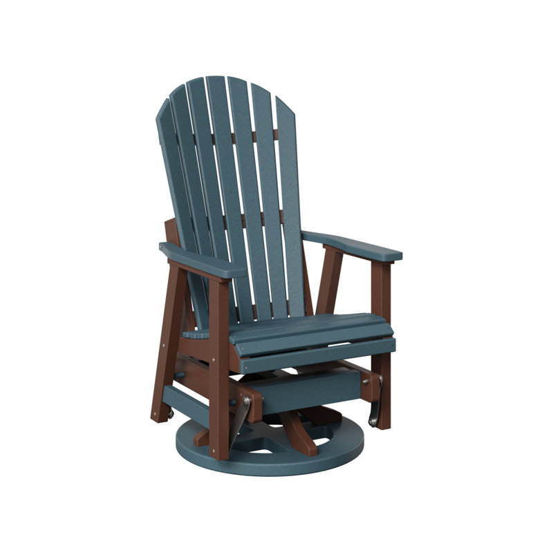 Fauteuil coulissant berçant berlinois berlinois, Slate Top/Chocolate Brown Base