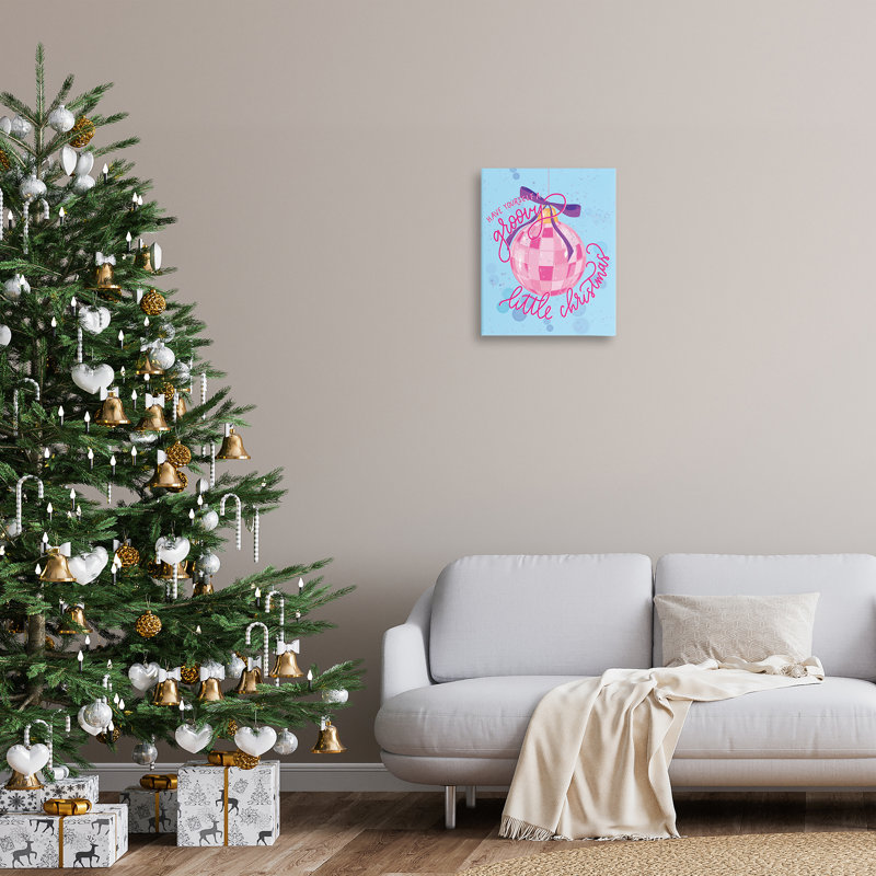«Groovy Little Christmas Bauble», art mural par Rachel Nieman, H 20 po x l 16 po
