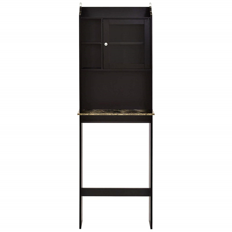 Armoire de rangement moderne en bois au-dessus de la toilette pour la maison, la salle de bain et la salle de bain