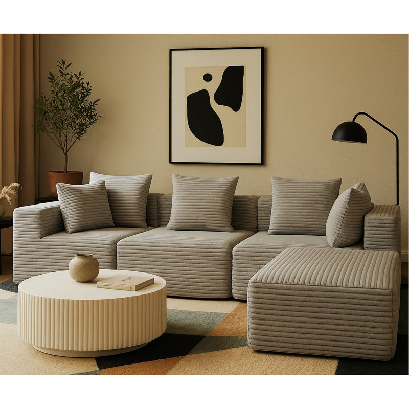 Canapé d'intérieur, canapé rembourré pour la maison, le bureau, Gris