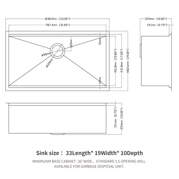 Dimensions du produit