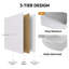  Commode 8 tiroirs Chaseburg pour chambre à coucher, commode meuble télé 32 "à 43" avec grand tiroir de rangement, commode avec cadre robuste pour le salon, vestibule-92000217
