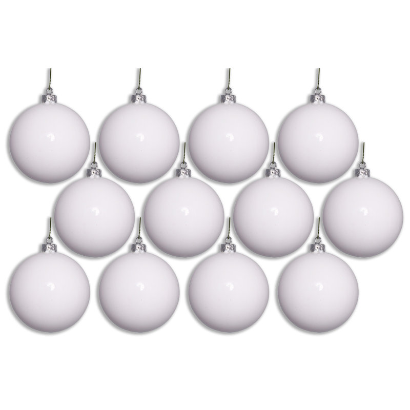 Ornement boule solide, Blanc