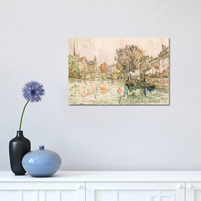 The Pont Neuf, Paris by Paul Signac - Wrapped Canvas Painting