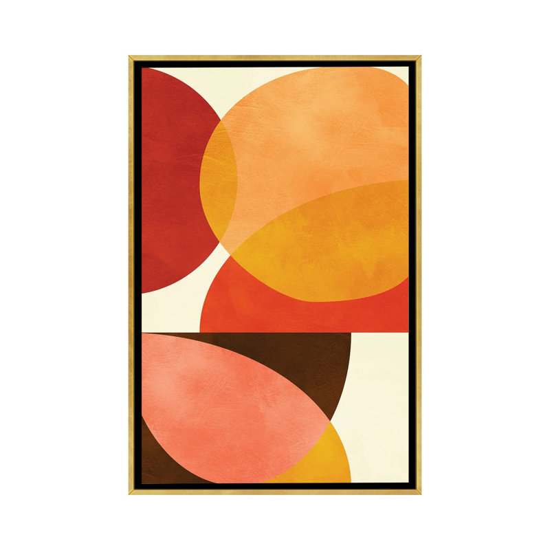 «Mid Century Modern I» par Ana Rut Bré - impression d'art graphique, Aucun mat, Toile encadrée d'or