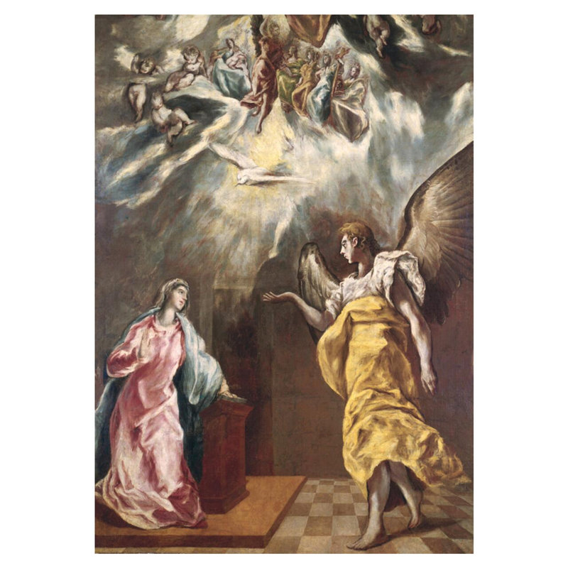 L'annonce par El Greco - Estampe numérique, H 40 po x l 32 po