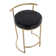 Upholstered Counter Stool with Metal Frame