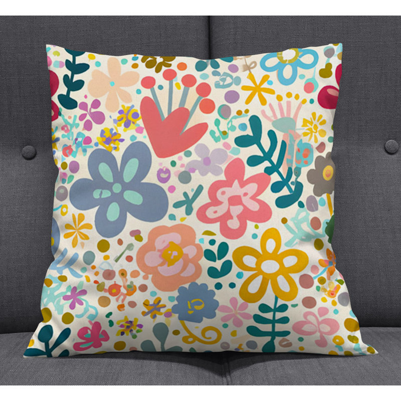 Coussin décoratif, Polyester, H 16 po x l 16 po