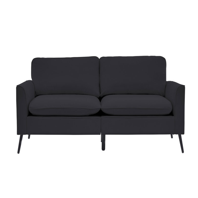 Canapé deux places en cuir à motif pattes de chat, style nordique rétro, léger et luxueux, idéal pour le salon, le balcon ou la chambre. Canapé un endroit décontracté, fauteuil, canapé deux places + ensemble de deux pièces.