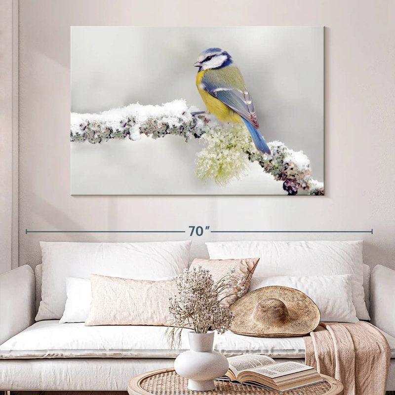 Crowle Blue Tit Songbird, 34" H x 51" W