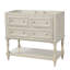 Armoire de salle de bain 36 po, ensemble de meuble-lavabo autoportant avec 4 tiroirs, structure en bois massif-132915631-132915634