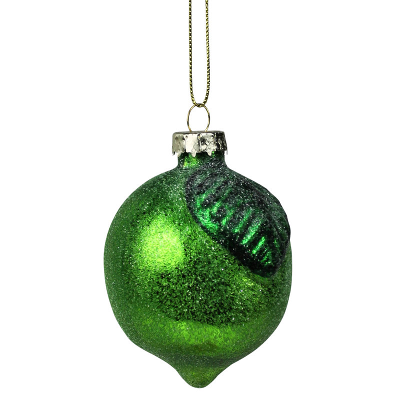 Ornement lime, verre, Vert