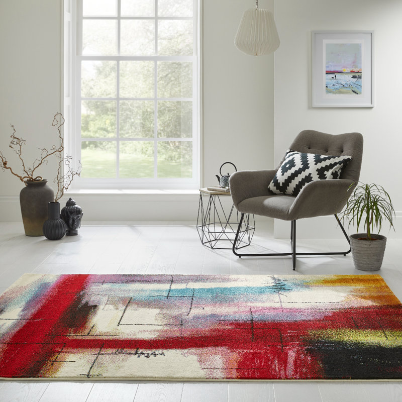 Abstract Area Rug, Rectangular 120 x 170cm