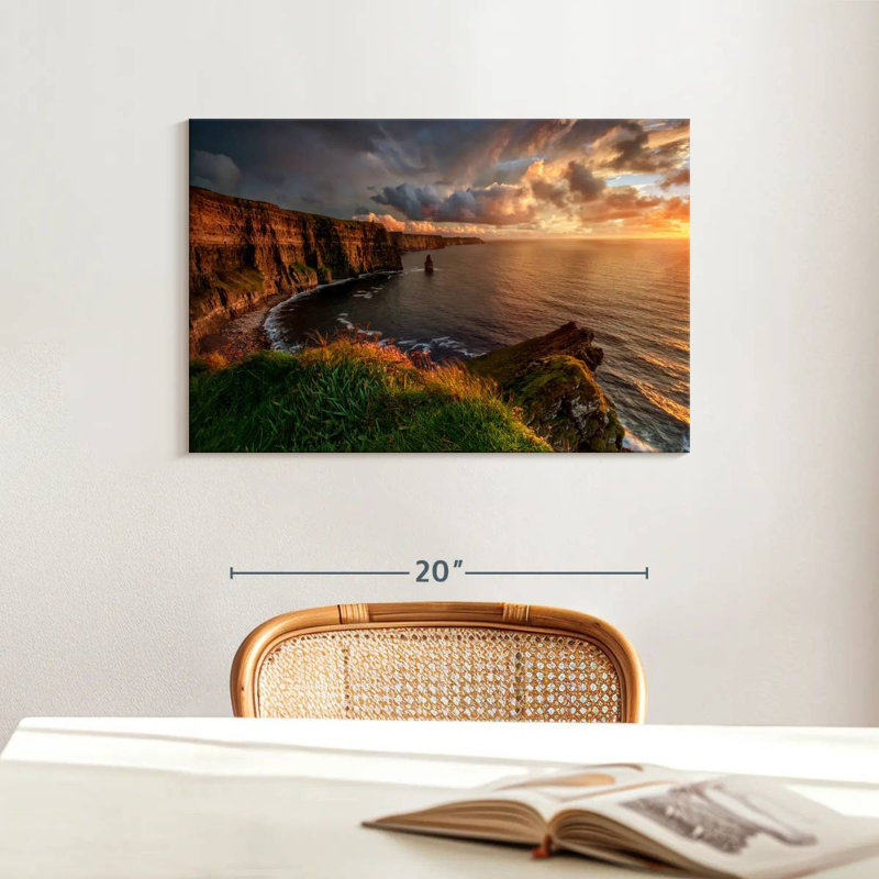 Senne Cliffs Of Moher Before Dark, 16" H x 24" W