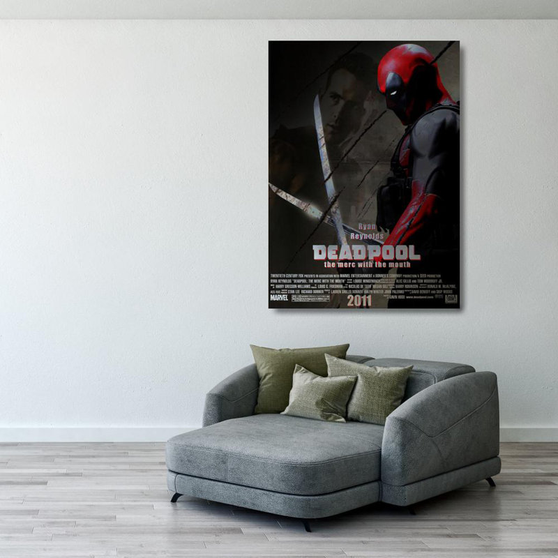 Deadpool, 39" H x 28" W