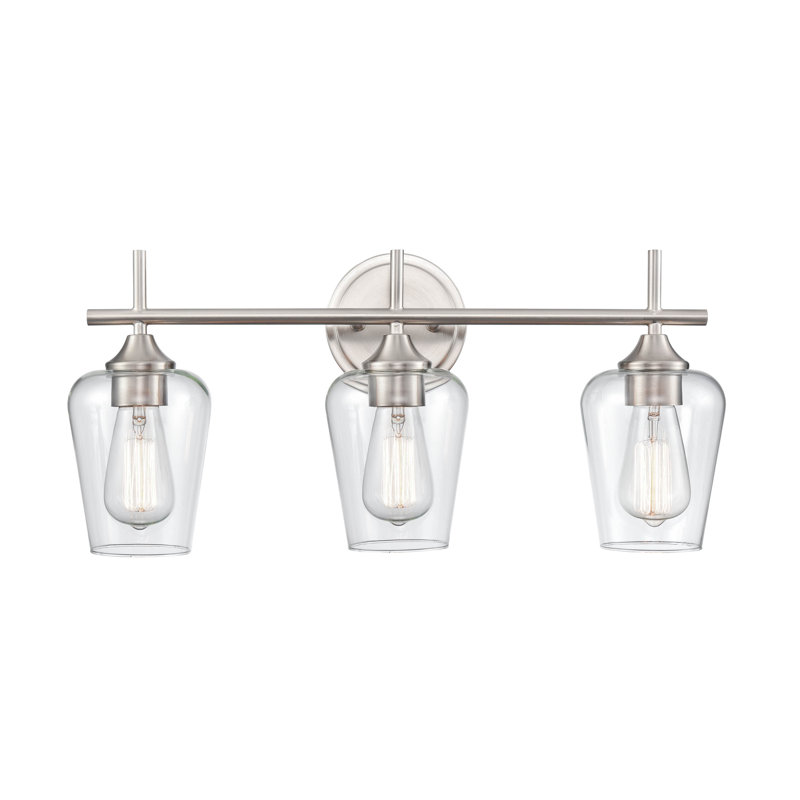 Whalley Dimmable Bathroom Vanity Light, 3, Brushed Nickel