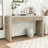 Rustic Minimalist Wooden Console Table with Storage Drawers, Adjustable Feet and Curved Edge Design-1260184990