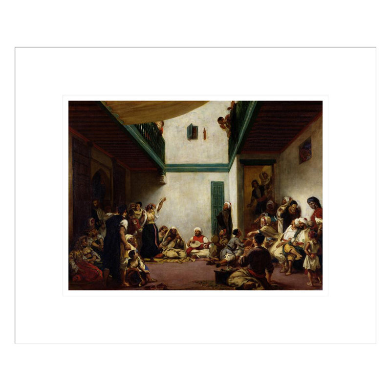 «Un mariage juif au Maroc» par Eugène Delacroix, impression giclée sur cadre, H 13,75 po x l 16,48 po