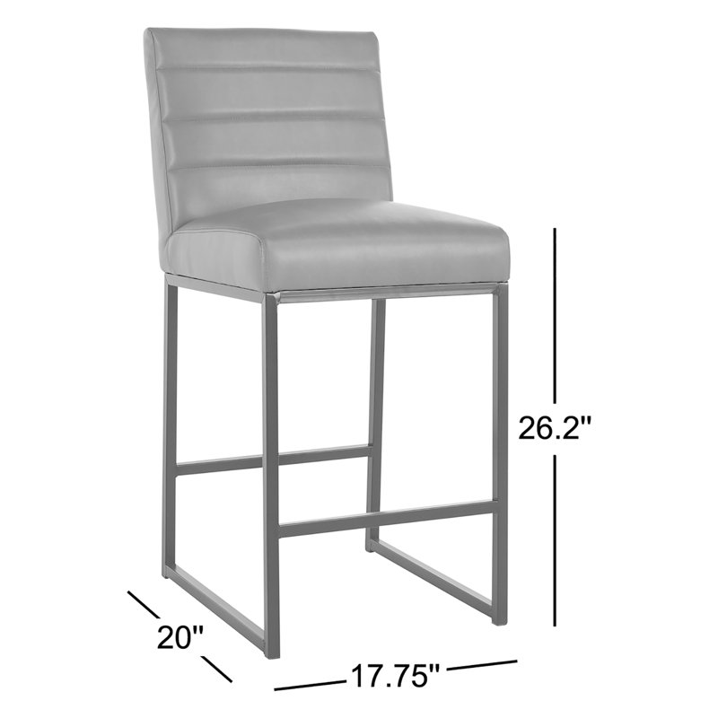 Seville Stool, Counter Stool (26.2” Seat Height), Dark Gray