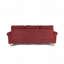 Canapé modulaire réversible en velours rouge paprika