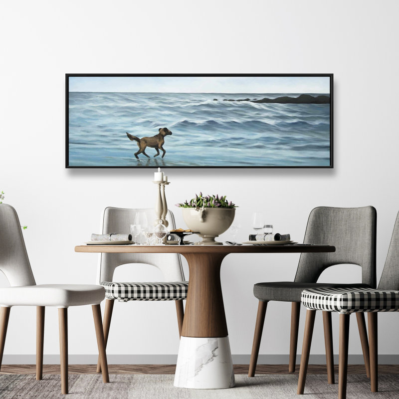 " Dog On The Beach "
