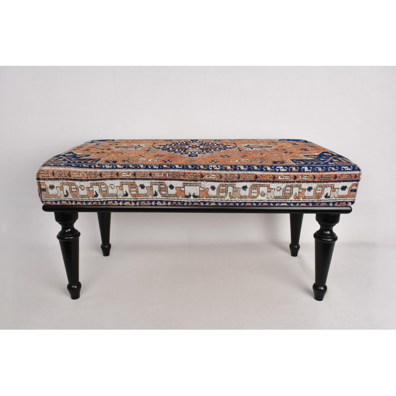 Frontdoor Bench, Desk Bench, Ottoman Bench, Upholstered Bench, Turkish Rug Bench, Kilim Bench, Home Decor Bench, Handmade Bench