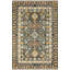 Tapis décoratif multicolore multicolore à motif frangé-811508751