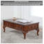 Table basse sculptée en acajou