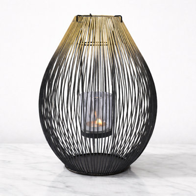 Lanterne décorative en forme de bougie en bambou avec bougeoir en verre pour table, décoration intérieure et décorations de Noël