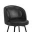 Tabouret de comptoir pivotant H 26 po avec structure en métal-937624277-957950949