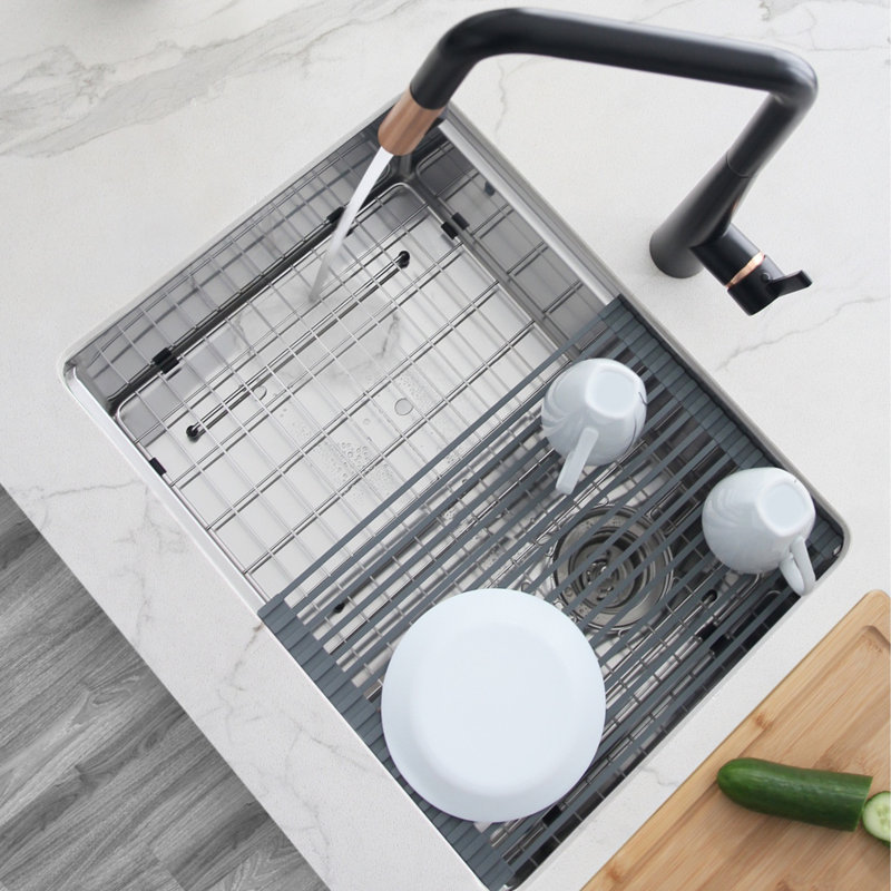 Workstation Sink Roll-up Drying Rack Trivet