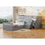 Lit mezzanine et lit plateforme en L avec 7 tiroirs et garde-corps-1019880441