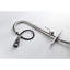 Robinet d'évier de cuisine à poignée simple rétractable, matériau en acier inoxydable, finition nickel brossé, buse haute rotative à 360 °, trois types de débit d'eau pour le travail, gestion des leviers, traitement de surface rouille-870313097