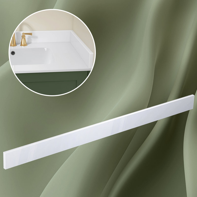 60 po Dosseret de meuble-lavabo Dossier de meuble-lavabo blanc brillant