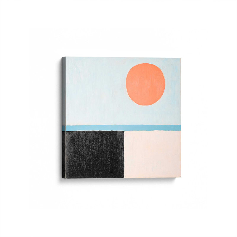 Impression sur toile Colorblock Sunset I par Walker Noble, H 30 po x l 30 po