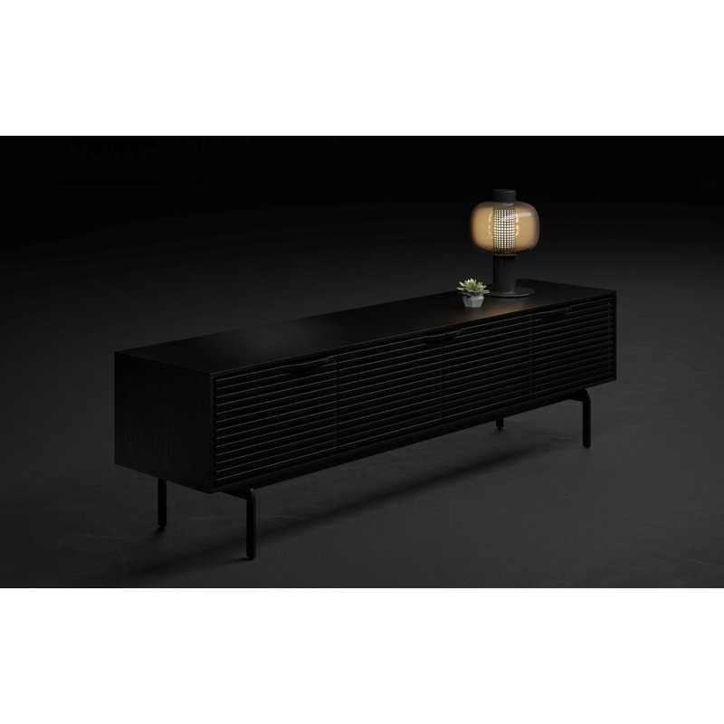 Align Media Console, Ebonized Ash, 23”H x 81”L x 18”W