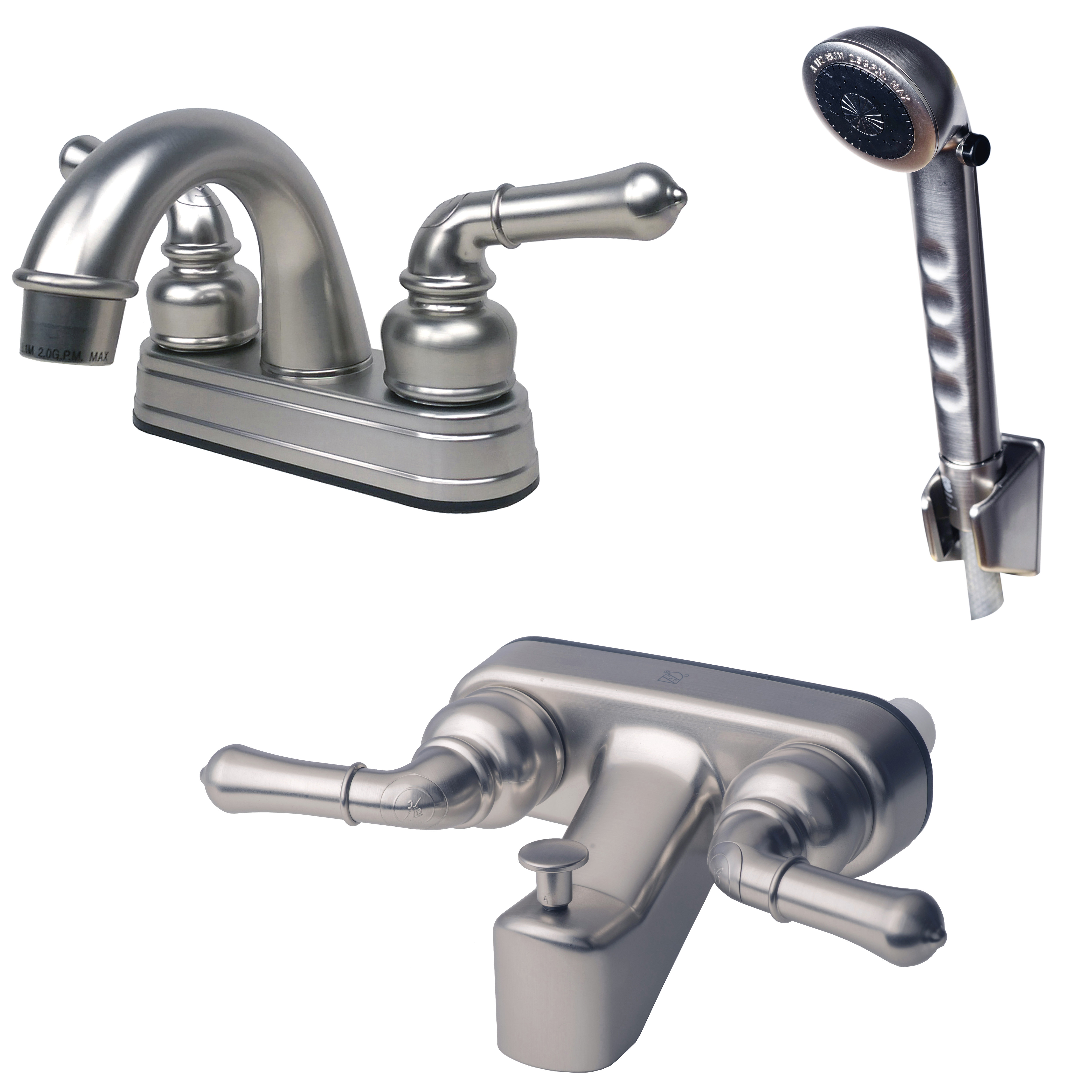 Liberty Rv Faucets LagunaBrass RV/Motorhome Non-Metallic Lavatory Faucet with Matching Tub ...