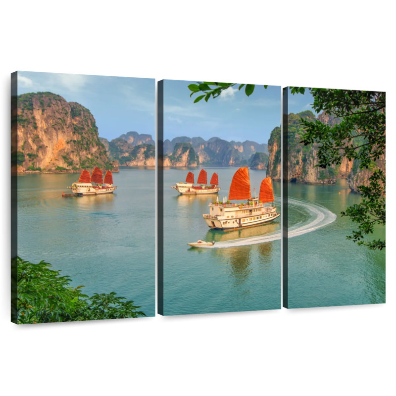 Bateaux de croisière Mehar Halong Bay, H 14 po x l 23 po