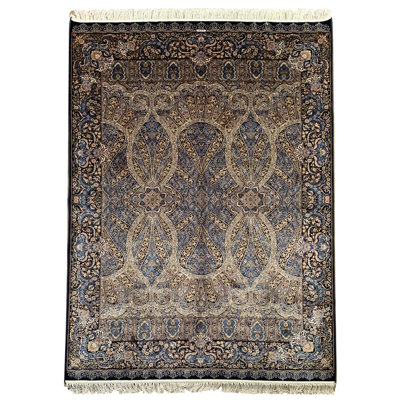 Rectangle Machine Tufted Silk Area Rug