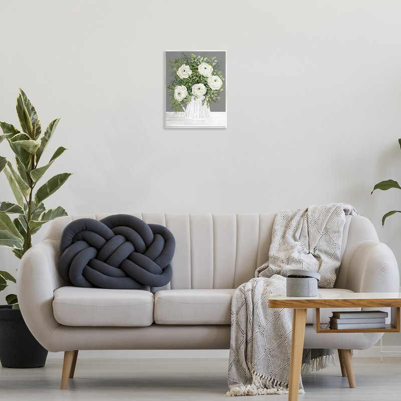 Art mural, pivoines dans un vase, par Cindy Jacobs
