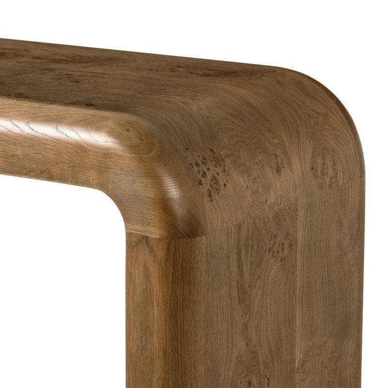 Daven Console Table-Rye Medium Burl Oak Veneer
