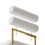 Ensemble de deux chaises de salle à manger en tissu Teddy