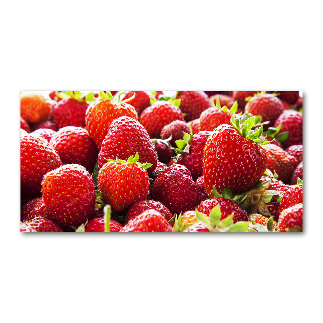 Erdbeeren - Kunstdrucke auf Leinwand - Wrapped Canvas