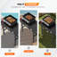 Table de barbecue extérieure pliante et ajustable SKOK l 31 po x P 17 po, grand espace convenant à une plaque chauffante de 17 po / 22 po / 32 po