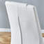 Spacieux plateau de table en verre avec 6 chaises en Pu blanc 71 * 35,4 pouces et table à bords lisses