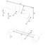Lit rose de 67 pouces de long avec porte-gobelet et lit double pour différents cas de figure-1930158014