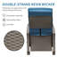 Chaise de patio inclinable avec coussins-457597687